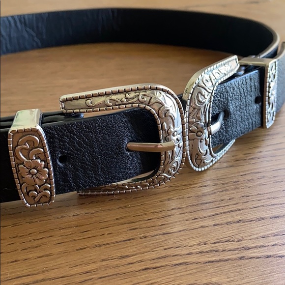 ASOS BOUBLE BUCKLE WAIST BELT - Picture 2 of 5